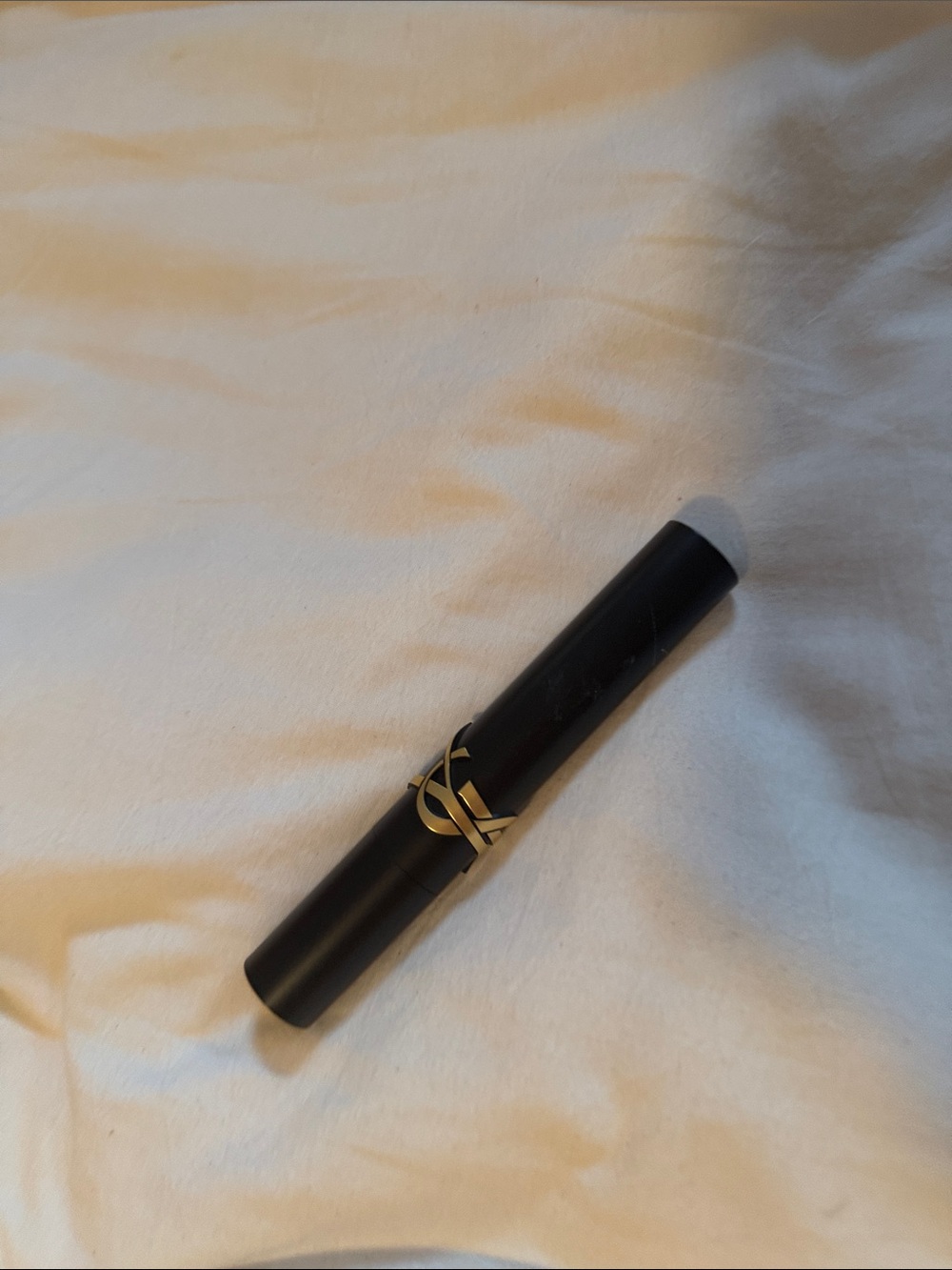 Yves Saint Laurent Black Lipstick Tube with Gold YSL Emblem